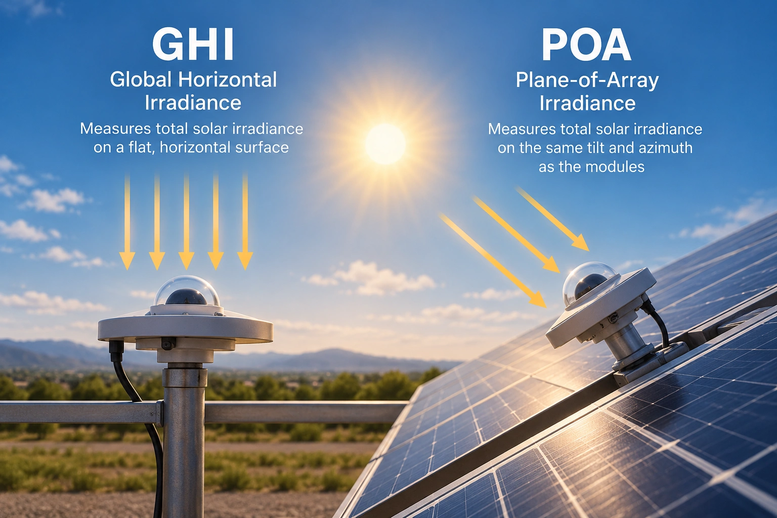 Plane-of-Array vs. Global Horizontal Irradiance